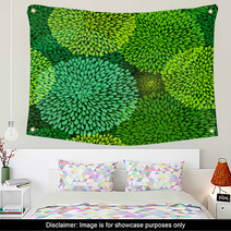 Green Repetitive Pattern Wall Art 45781054