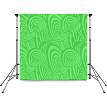 Green Seamless Oval Pattern Background Backdrops 66090545