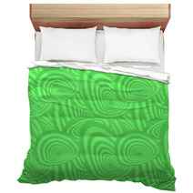 Green Seamless Oval Pattern Background Bedding 66090545