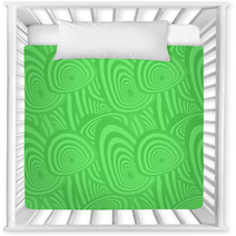 Green Seamless Oval Pattern Background Nursery Decor 66090545
