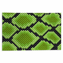 Green Seamless Pattern Of Reptile Skin Rugs 55112993