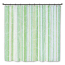 Green striped paper background Bath Decor 61743131