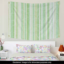 Green striped paper background Wall Art 61743131