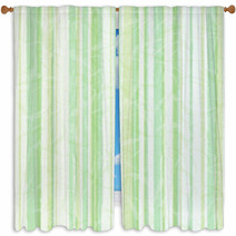 Green striped paper background Window Curtains 61743131