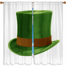 Green Top Hat Window Curtains 60294758