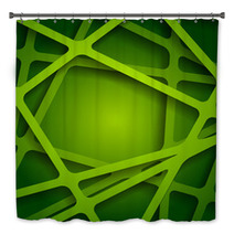 Green Web Texture Bath Decor 70537192