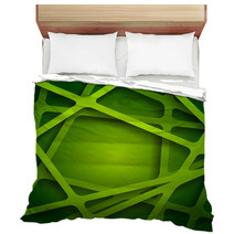Green Web Texture Bedding 70537192