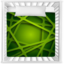 Green Web Texture Nursery Decor 70537192