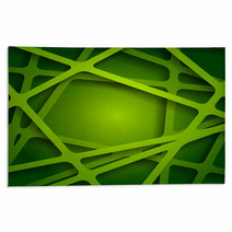 Green Web Texture Rugs 70537192