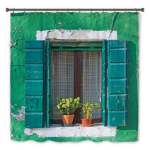 Green Window Bath Decor 59919015