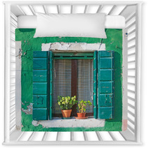 Green Window Nursery Decor 59919015