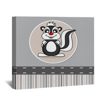 Greeting Card. Skunk Wall Art 51063402