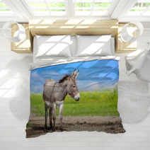 Grey Donkey In Field Bedding 53501022