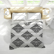 Grey Seamless Floral Pattern Bedding 63221095