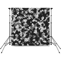 Grey Tone Camouflage Background Backdrops 104180857