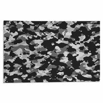 Grey Tone Camouflage Background Rugs 104180857