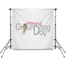 Groundhog Day, Text. Backdrops 60568677