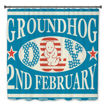 Groundhog Day Vintage Match Label Bath Decor 100977304