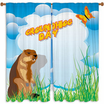 Groundhog Day Window Curtains 48167126