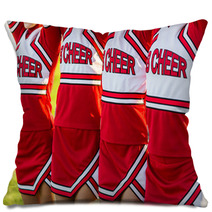 Group Of Cheerleaders In A Row Pillows 57222348