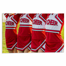 Group Of Cheerleaders In A Row Rugs 57222348