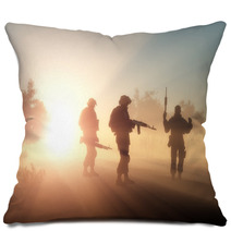Group Of Soldiers In The Fog Pillows 117812453