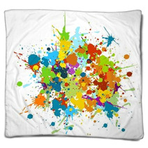 Grunge, Abstract, Art, Artistic, Color, Splash, Co Blankets 1618345