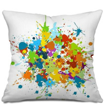 Grunge, Abstract, Art, Artistic, Color, Splash, Co Pillows 1618345