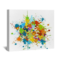 Grunge, Abstract, Art, Artistic, Color, Splash, Co Wall Art 1618345