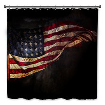 Grunge American Flag Bath Decor 85253904