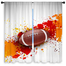 Grunge Background With Ball Window Curtains 49277525