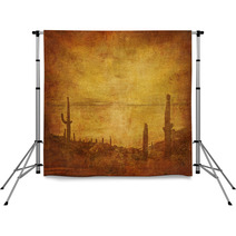 Grunge Background With Wild West Landscape Backdrops 6441954
