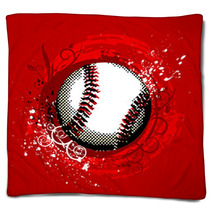 Grunge Baseball Vector Blankets 8975783