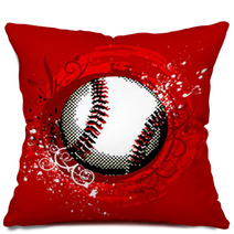 Grunge Baseball Vector Pillows 8975783