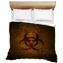 Grunge Biohazard Symbol. Bedding 54567225