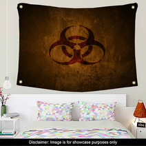 Grunge Biohazard Symbol. Wall Art 54567225