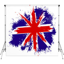 Grunge Britain Flag Backdrops 61186425