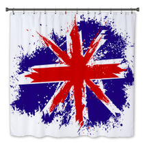 Grunge Britain Flag Bath Decor 61186425