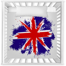 Grunge Britain Flag Nursery Decor 61186425