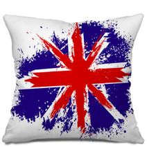Grunge Britain Flag Pillows 61186425