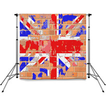 Grunge British Flag Backdrops 64089589