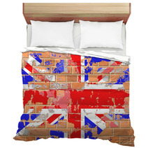Grunge British Flag Bedding 64089589