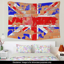 Grunge British Flag Wall Art 64089589
