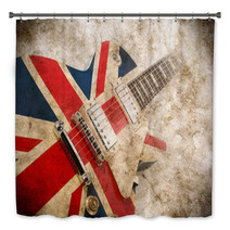 Grunge British Pop Guitar Bath Decor 61702874