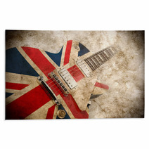 Grunge British Pop Guitar Rugs 61702874