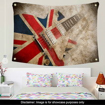 Grunge British Pop Guitar Wall Art 61702874