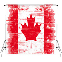 Grunge Canadian Flag Backdrops 30543646