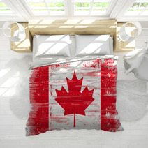 Grunge Canadian Flag Bedding 30543646