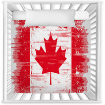 Grunge Canadian Flag Nursery Decor 30543646
