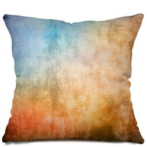 Grunge Color Texture, Blue And Brown Color Pillows 40869753